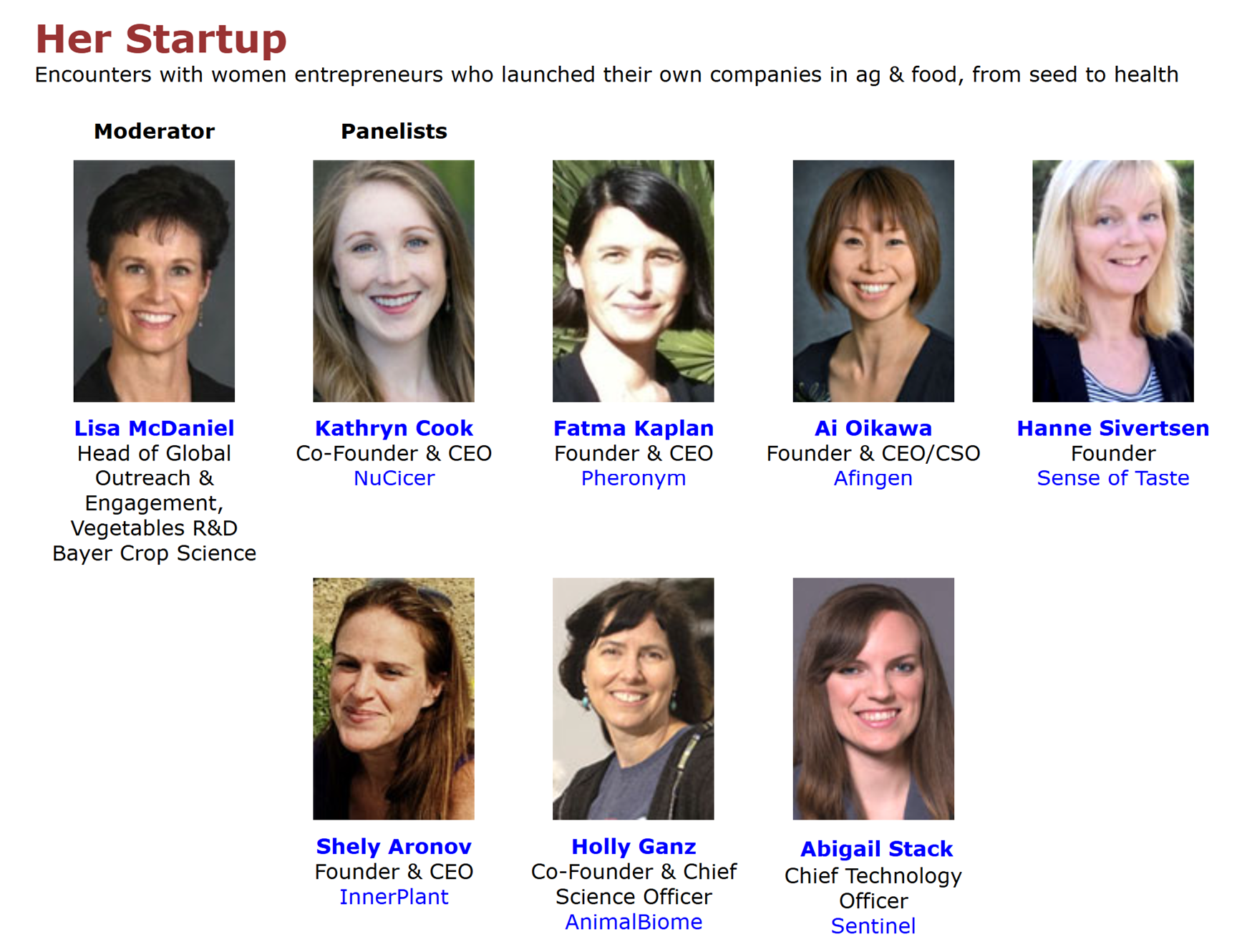 Seed Central 2021 Her Startup panel event image